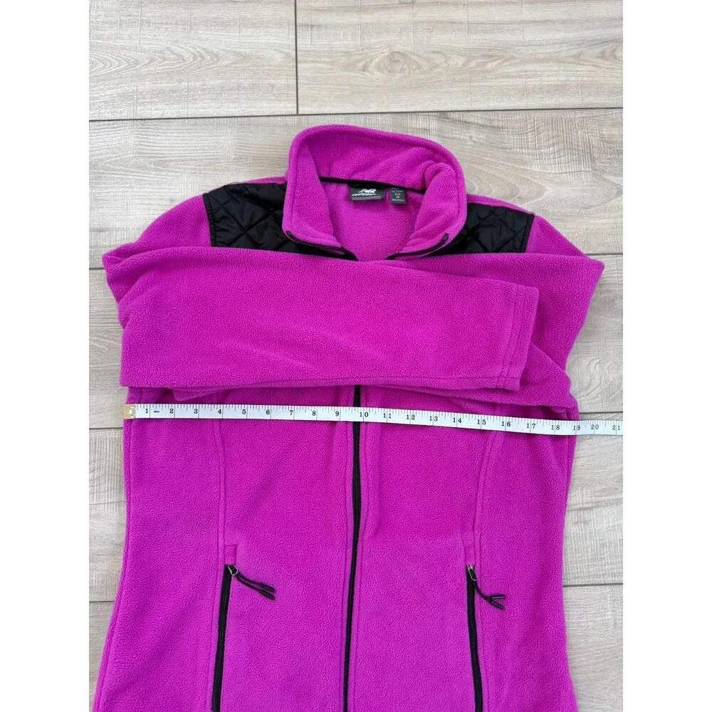 New Balance Women's Quilted Fleece Full Zip Jacket w/‎ Adjustable Hem Size M